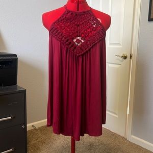 CY Fashion sz L knitted top halter style tank. As shown